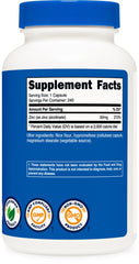 Back view of Nutricost Zinc Picolinate bottle with cap
