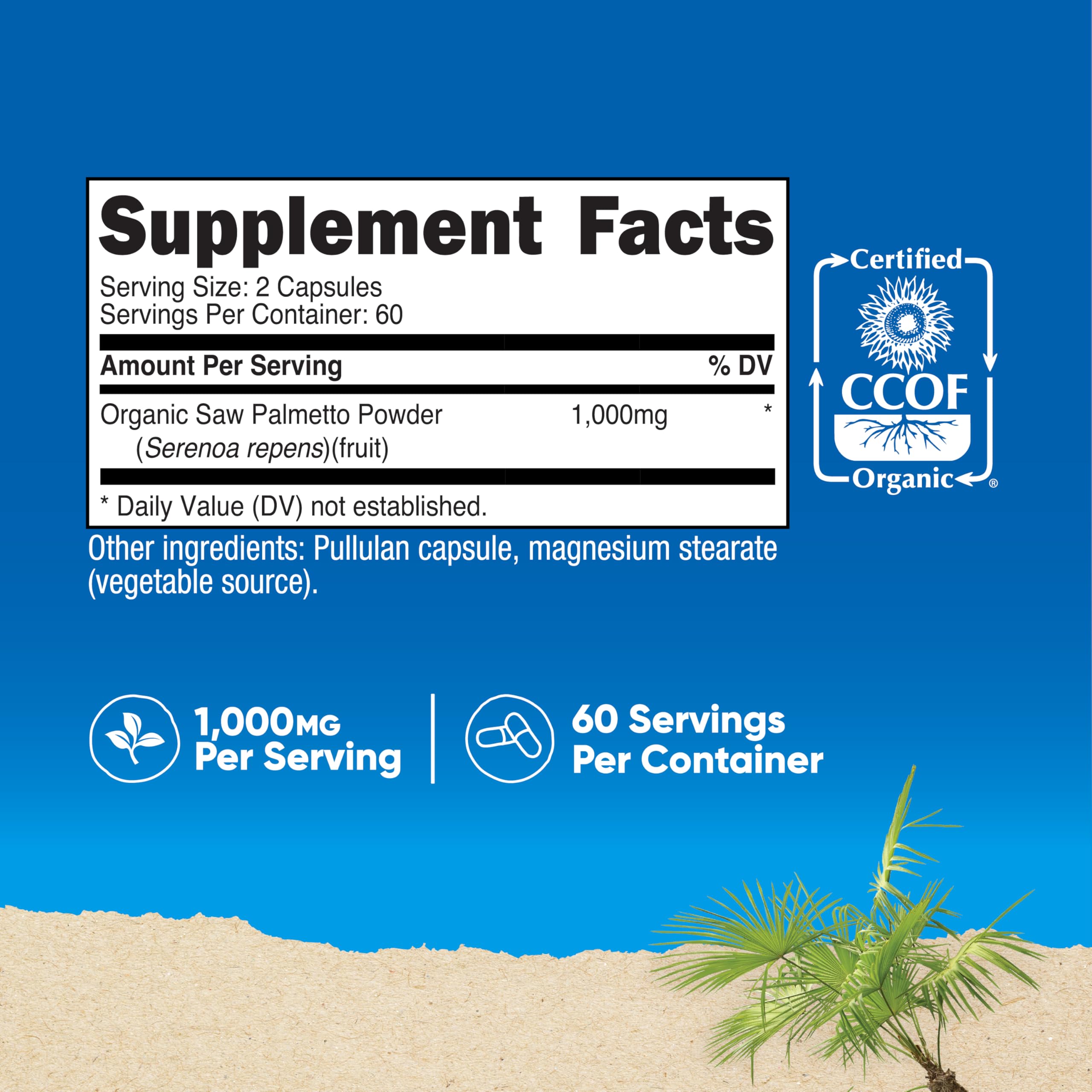 CCOF Organic certification on packaging