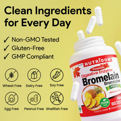 Bromelain potency label indicating 2400 GDU