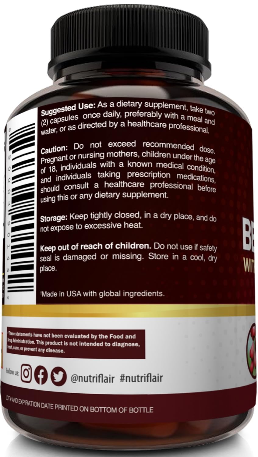 Product packaging and bottle for NutriFlair Berberine HCL