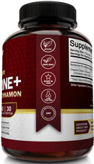 Amber bottle of NutriFlair Berberine HCL 1200mg capsules