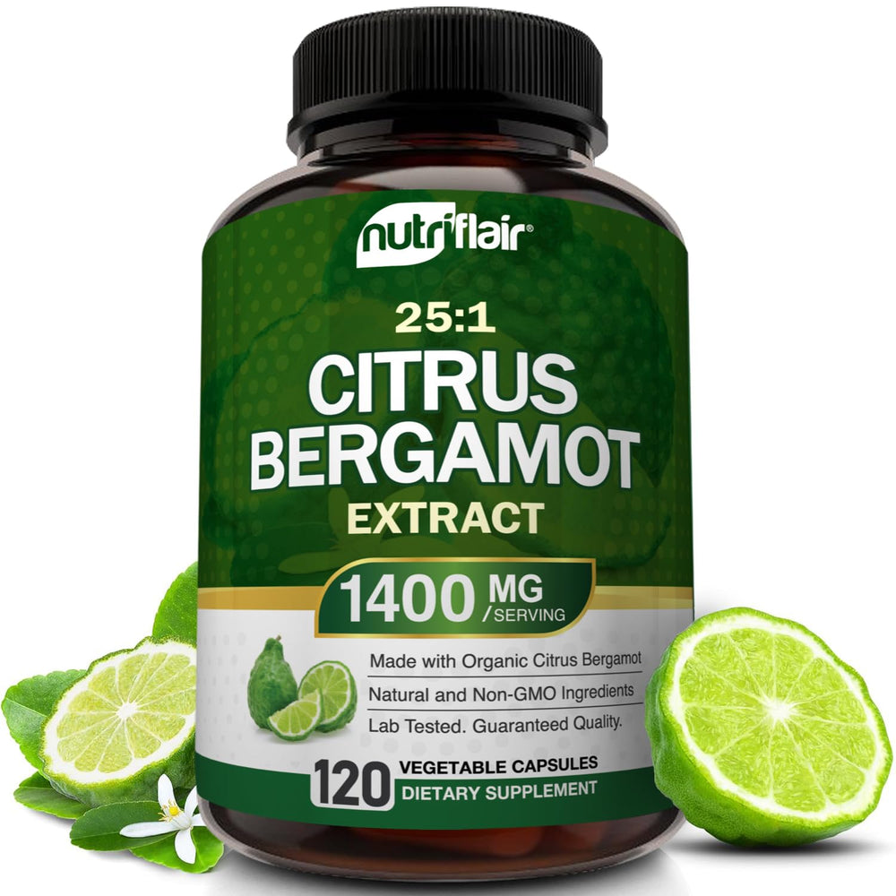 NutriFlair Citrus Bergamot 1400mg bottle front view