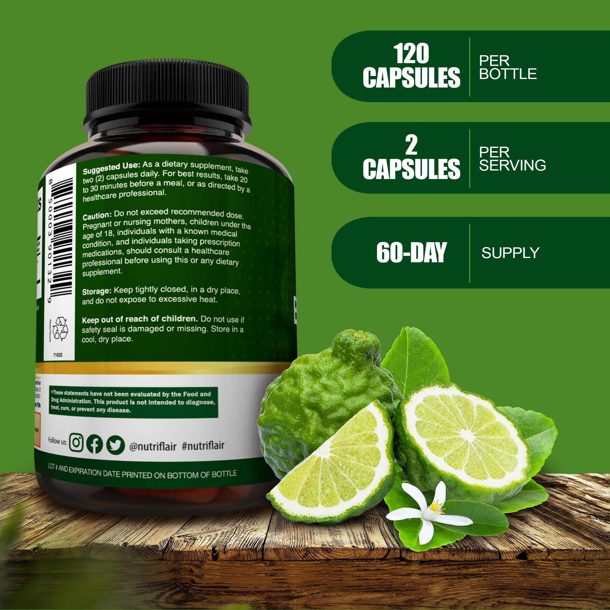 Citrus Bergamot extract capsule contents