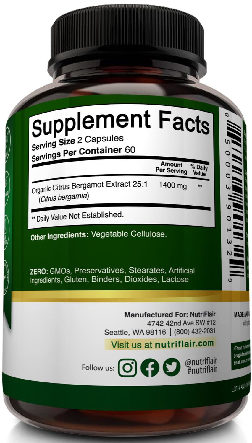 NutriFlair Citrus Bergamot 1400mg in lifestyle setting