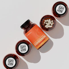 Packaging and bottle on gym bench