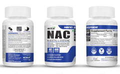 Supplement facts panel for NutriJa NAC 600 mg