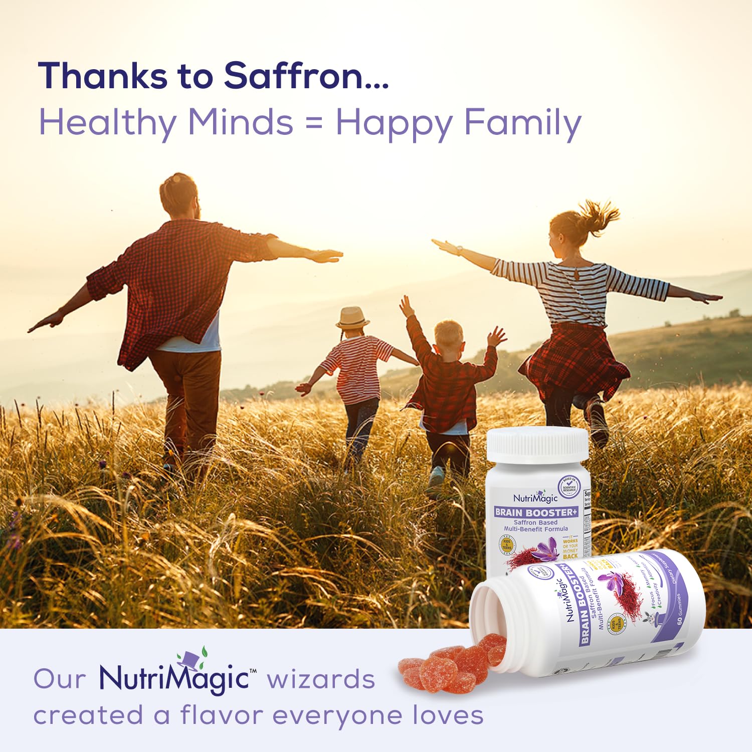 Serving illustration showing 30 servings in NutriMagic bottle