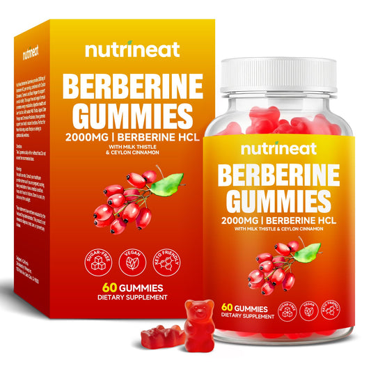 NutriNeat Berberine Gummies bottle label showing 60-count