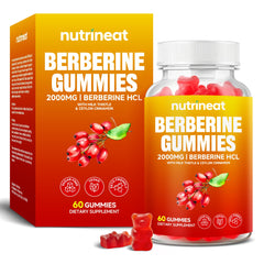 NutriNeat Berberine Gummies bottle label showing 60-count