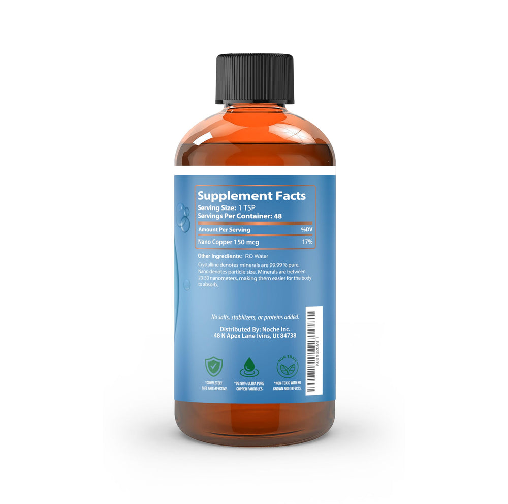 Microscopic view of crystalline nano copper particles