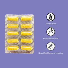 Nutripia Akilis glutathione feature underscores strong antioxidant protection and nutrient support.