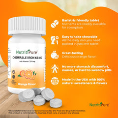 NutritiPure sugar-free orange flavor with monk fruit for a clean taste