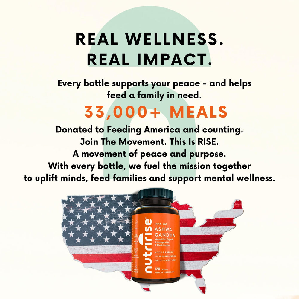Daily energy, mood and focus concept with Ashwagandha