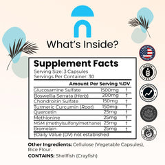 Glucosamine sulfate and chondroitin sulfate ingredients