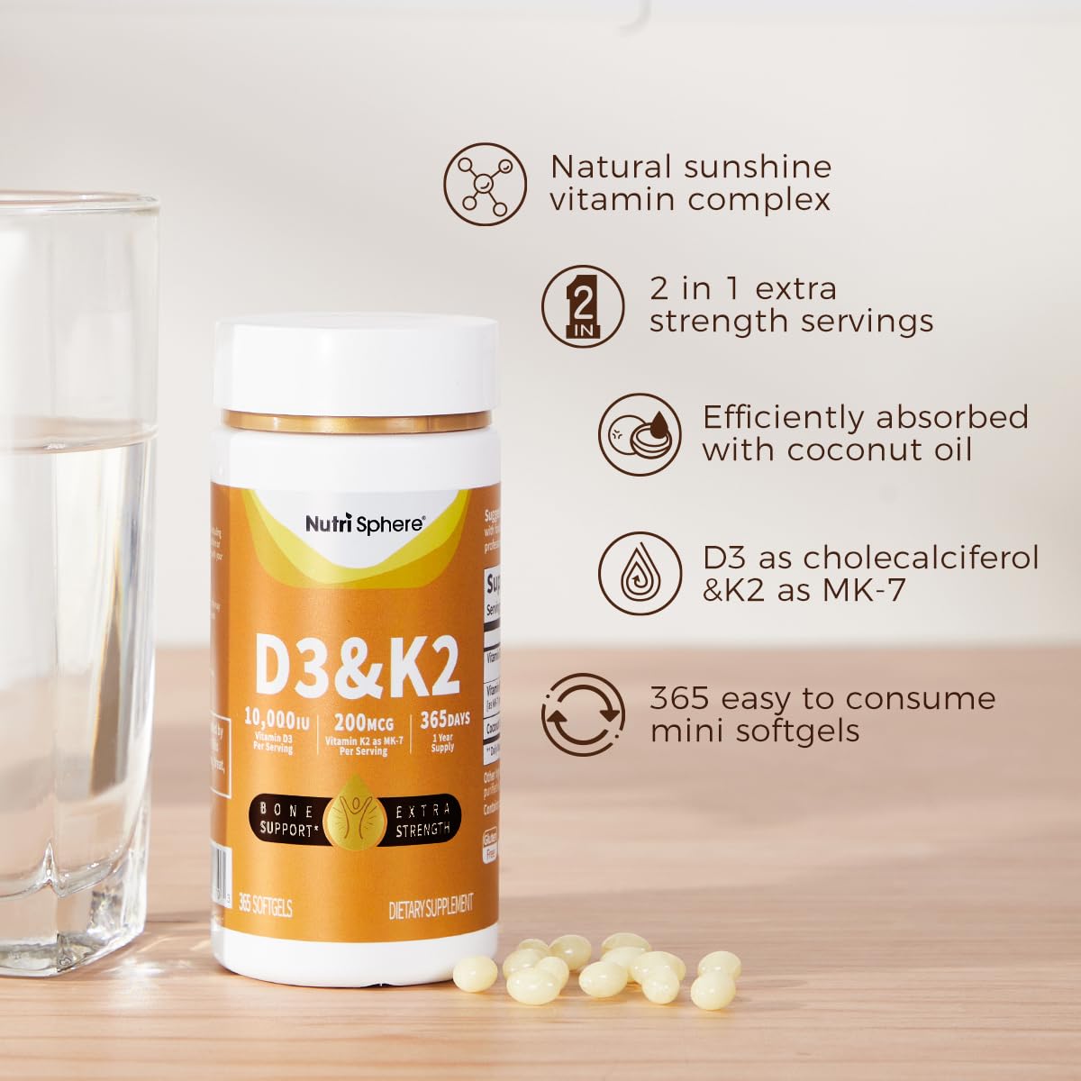Softgels with coconut oil for enhanced absorption