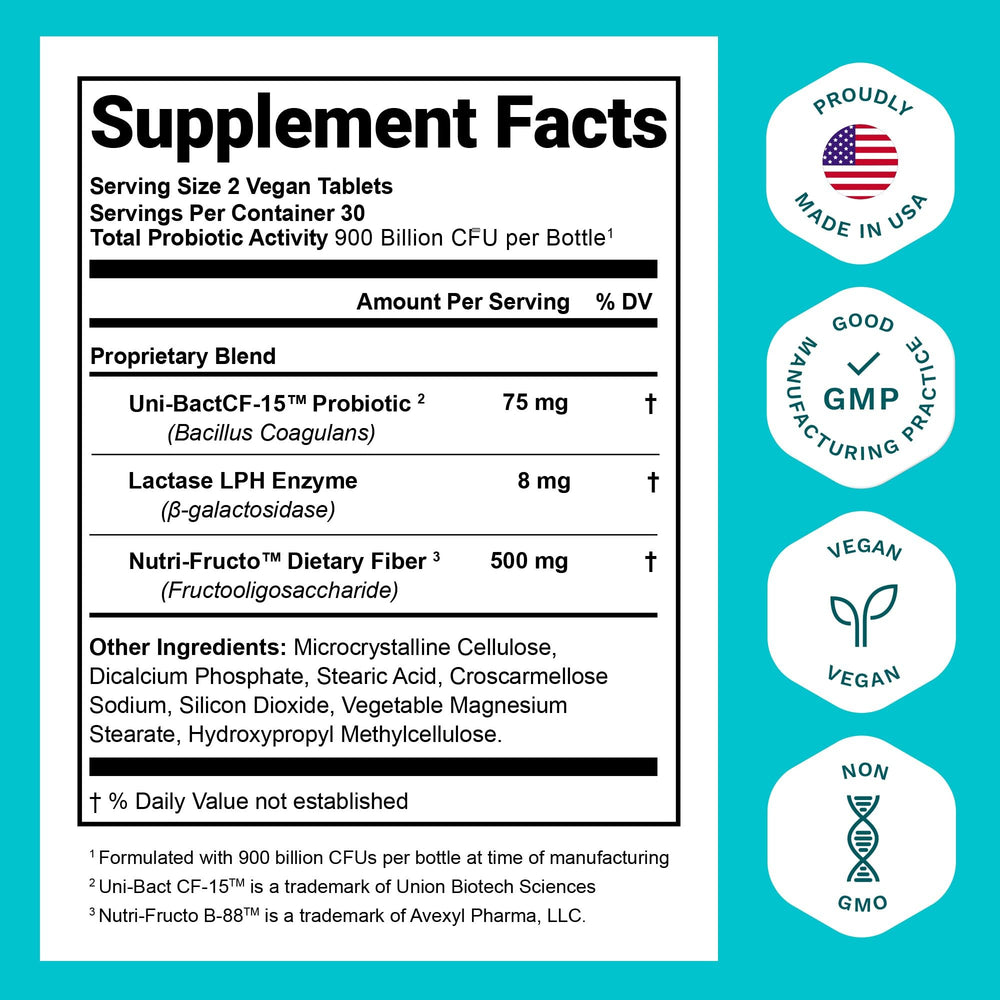 Six-bottle pack of Nutrition Essentials probiotic dietary supplement
