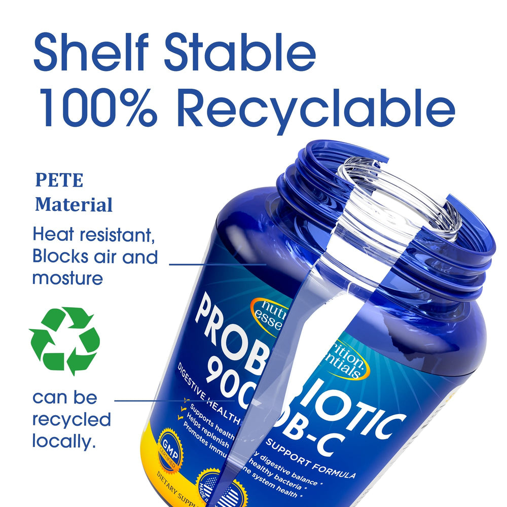 Nutrition Essentials probiotic travel-pack display for on-the-road probiotic use
