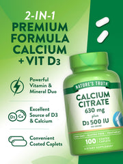 Nutrition facts panel and ingredients on bottle