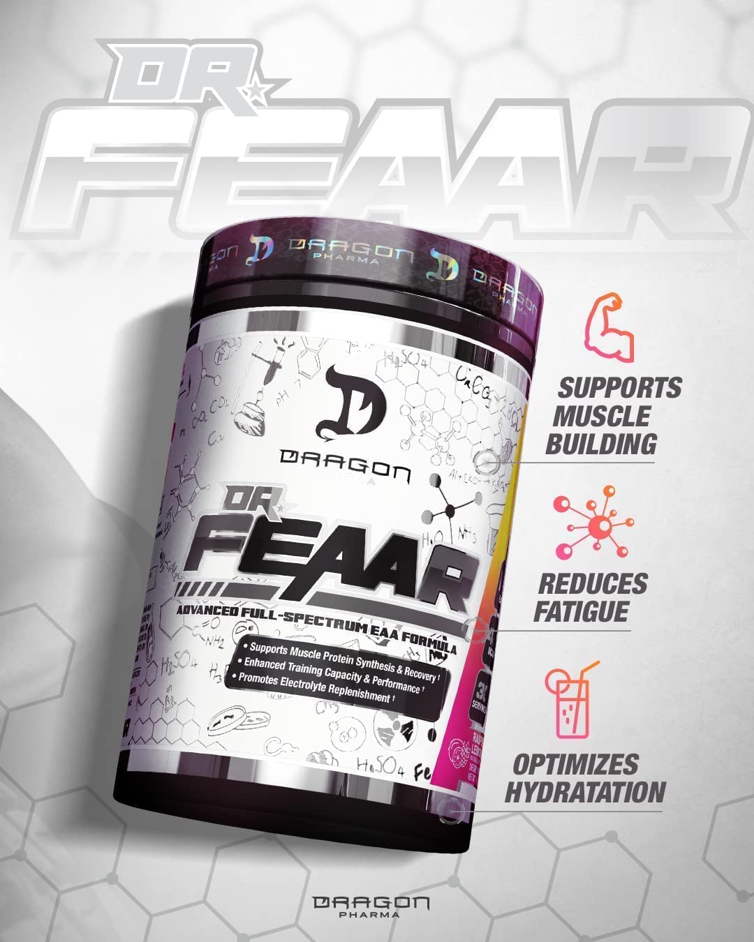 Nutrition facts panel of Dr. FEAAR