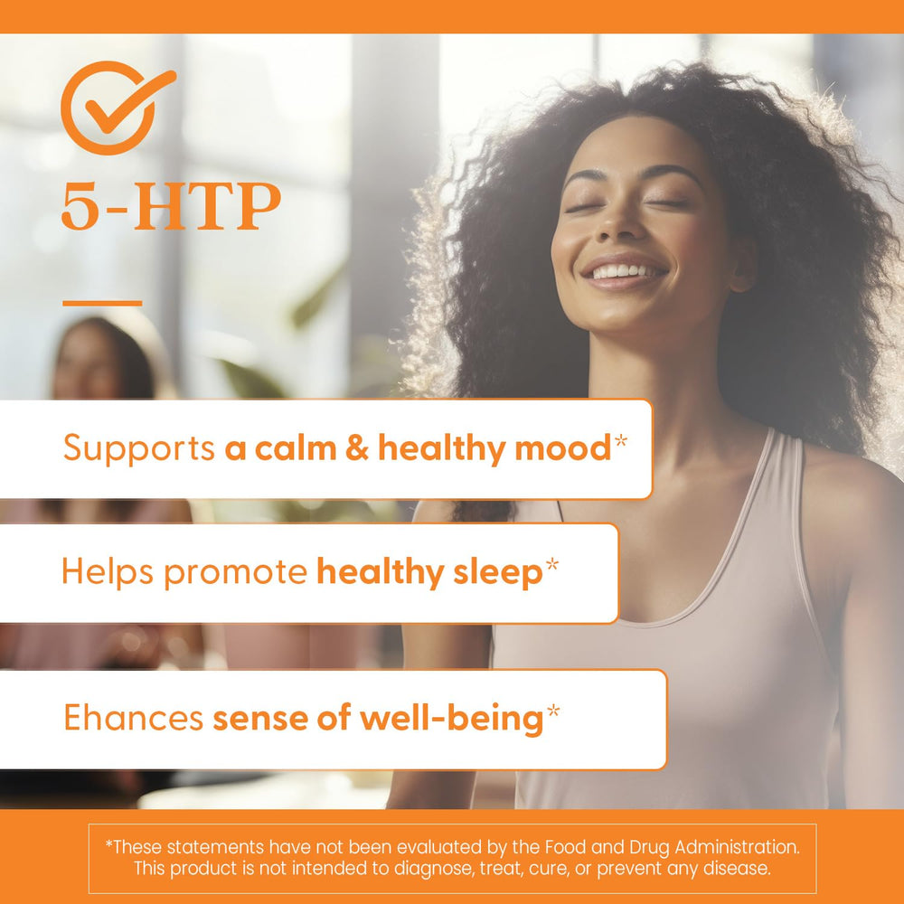 Nutrition facts panel for Doctor's Best 5-HTP