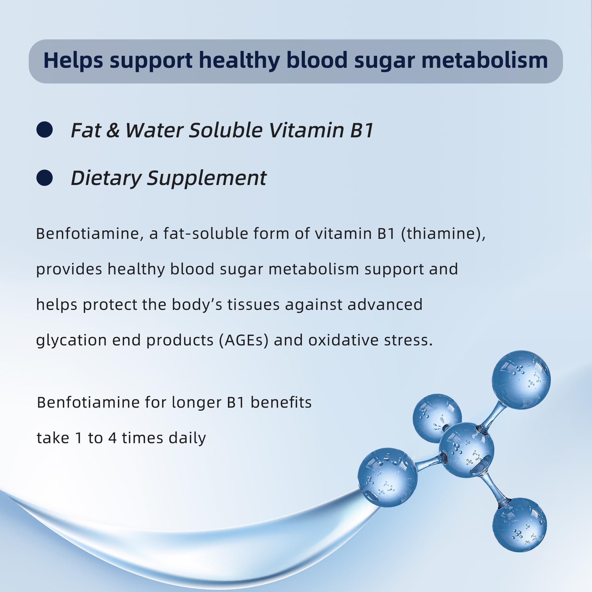 Nutrition facts detail for benfotiamine product