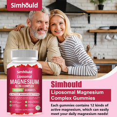 Nutrition facts panel for liposomal magnesium gummies