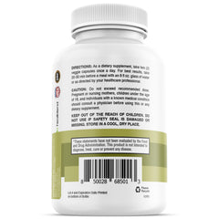 Nutrition label with ingredients for Liver Support