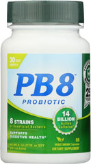 Nutrition Now PB 8 Probiotic Acidophilus bottle with 60 capsules