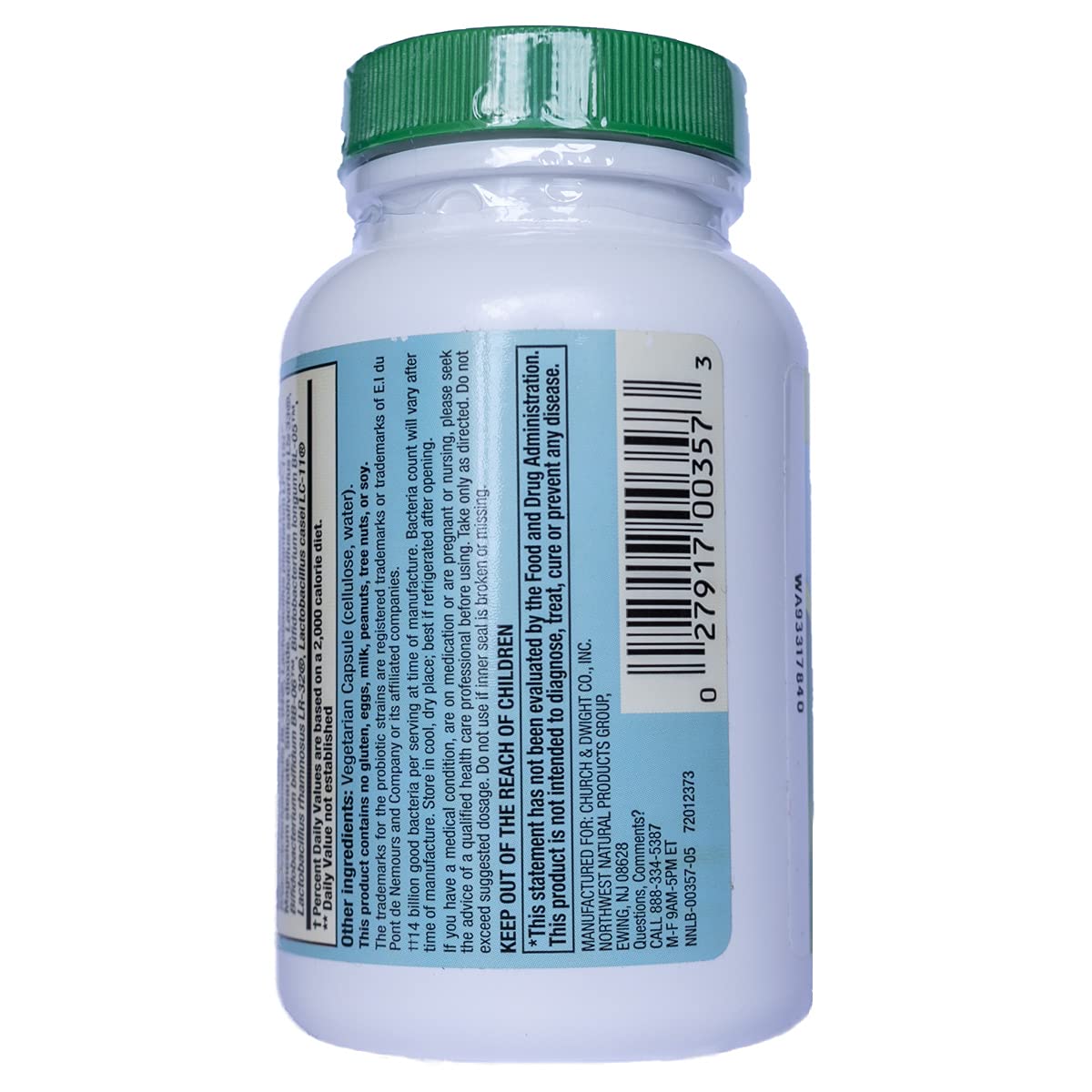 Nutrition Now Pb8 Acidophilus Veg 120 count packaging