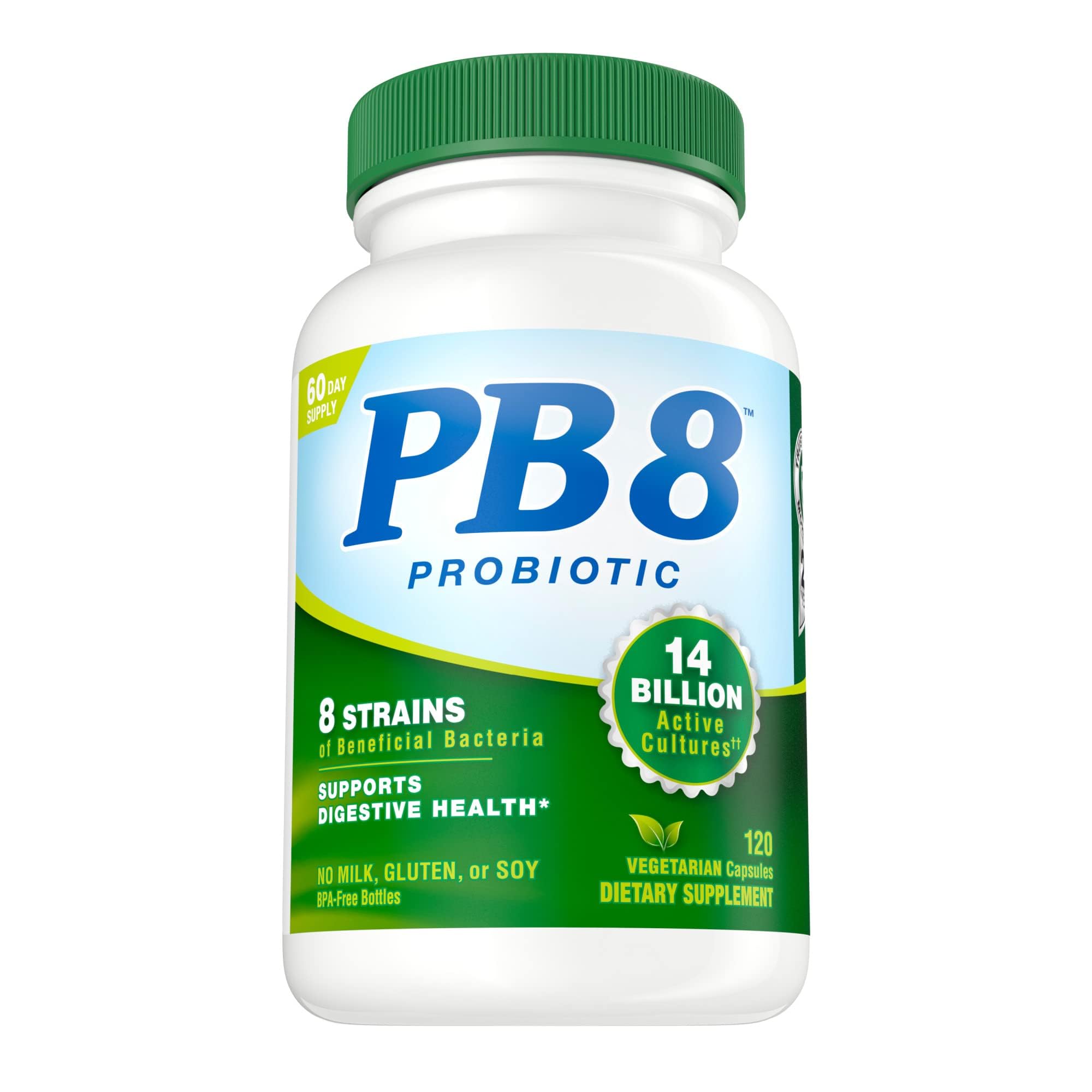 Front view of Nutrition Now PB 8 Probiotic Acidophilus For Life bottle