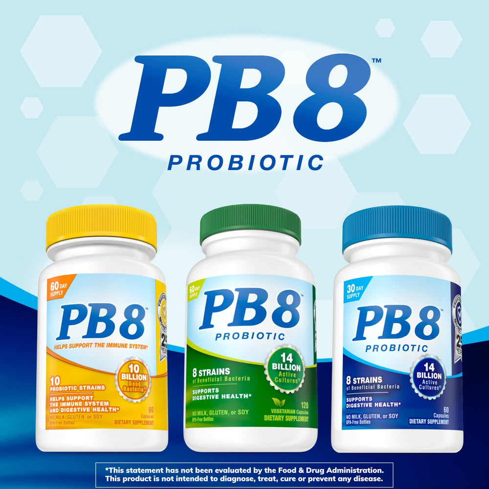 Bottle showing 60-count vegetarian probiotic capsules