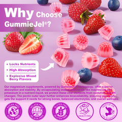 Nutrition panel showing 400mg magnesium per gummy
