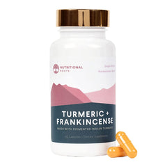 Nutritional Roots Indian Turmeric + Frankincense bottle with 60 capsules