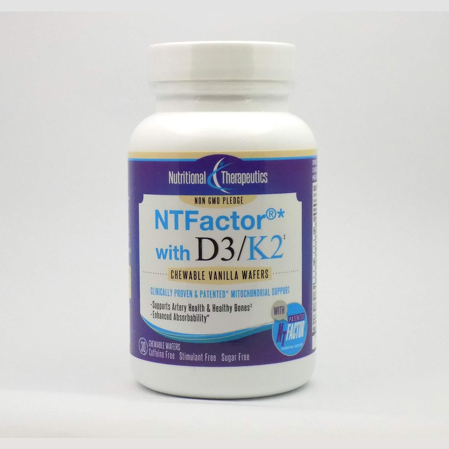 Nutritional Therapeutics D3/K2 with NT Factor Vanilla 30 Wafers box