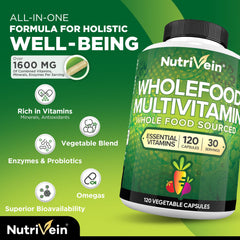 Probiotic and enzyme blend for digestion in Nutrivein multivitamin