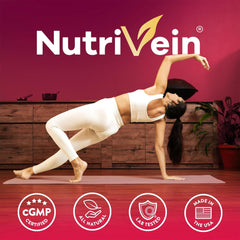 Nutrivein Tart Cherry Capsules packaging with lifestyle imagery