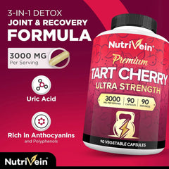 Made in USA Nutrivein Tart Cherry Capsules packaging