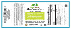 No aloin, gluten-free and GMO-free allergen-free label