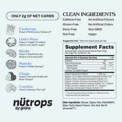 Nutrops gummies shown in a travel-friendly on-the-go pack