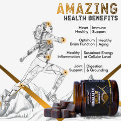 Shilajit Gummies with peach vanilla flavor in a bowl