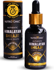 NutroTonic Himalayan Shilajit Liquid Drops bottle with dropper