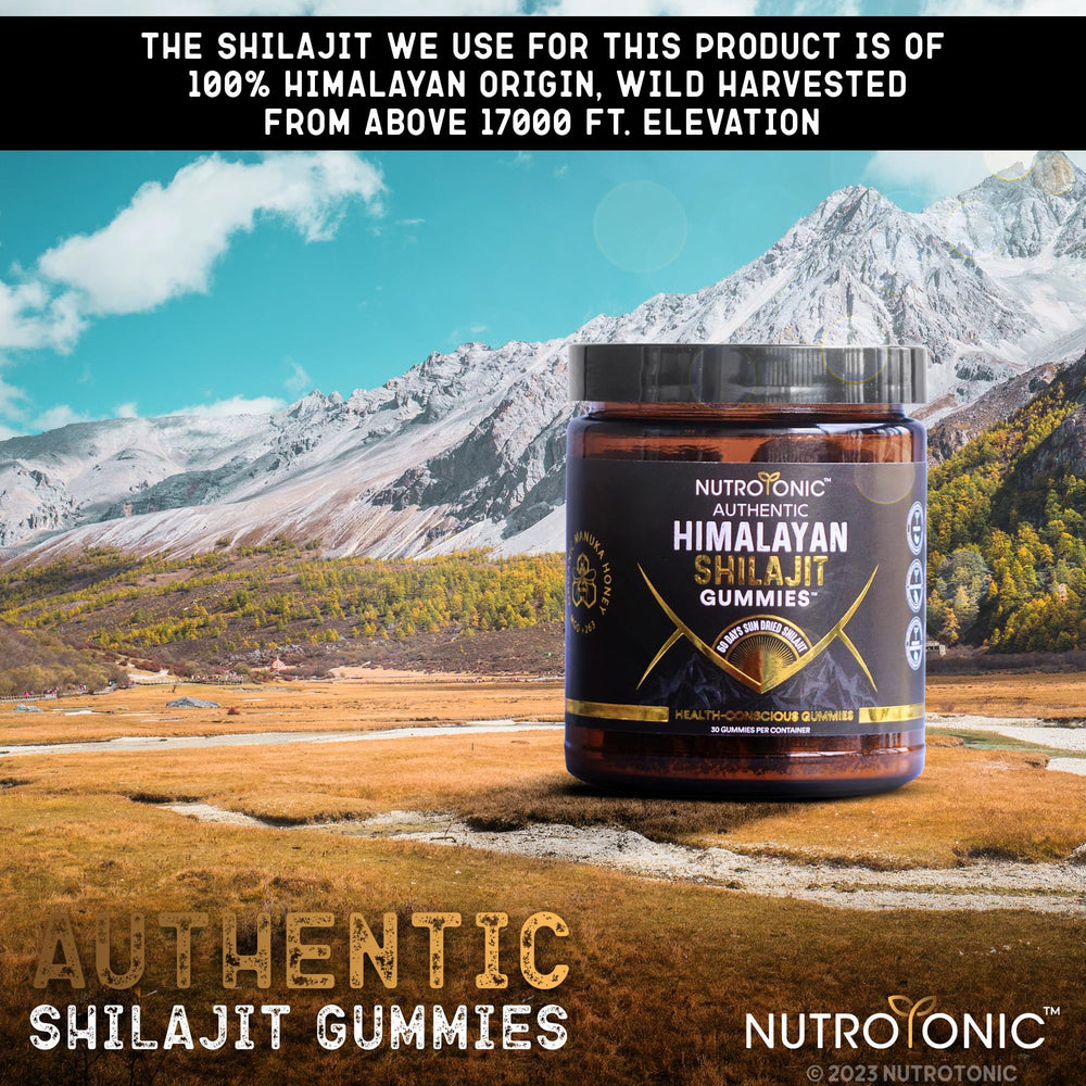 NutroTonic Shilajit Gummies USA-made packaging badge