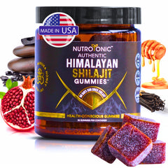 NutroTonic Shilajit Gummies pack shot for easy daily vitality support