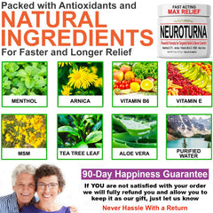Nuturna Neuropathy Nerve Relief Cream texture non-greasy supports quick absorption.