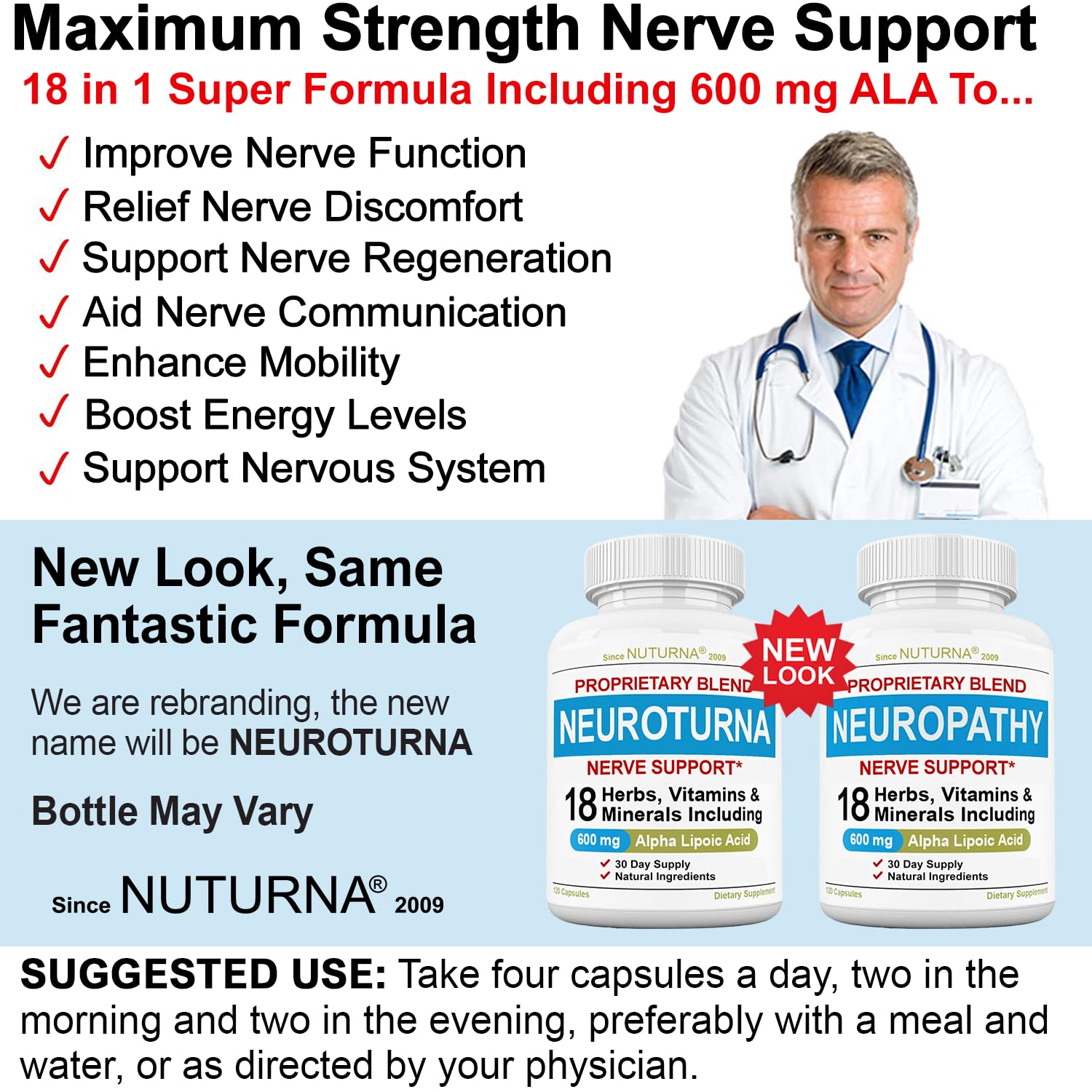 Nuturna supplement facts label on carton