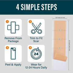 NUVADERMIS silicone-scar-sheet-24-hour-wear demonstrates all-day comfort.