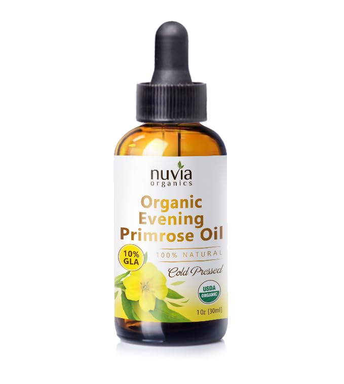 Nuvia Organics Evening Primrose Oil bottle, 1 oz