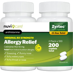 NUVICARE allergy 24-hour relief tablet front view for all-day comfort