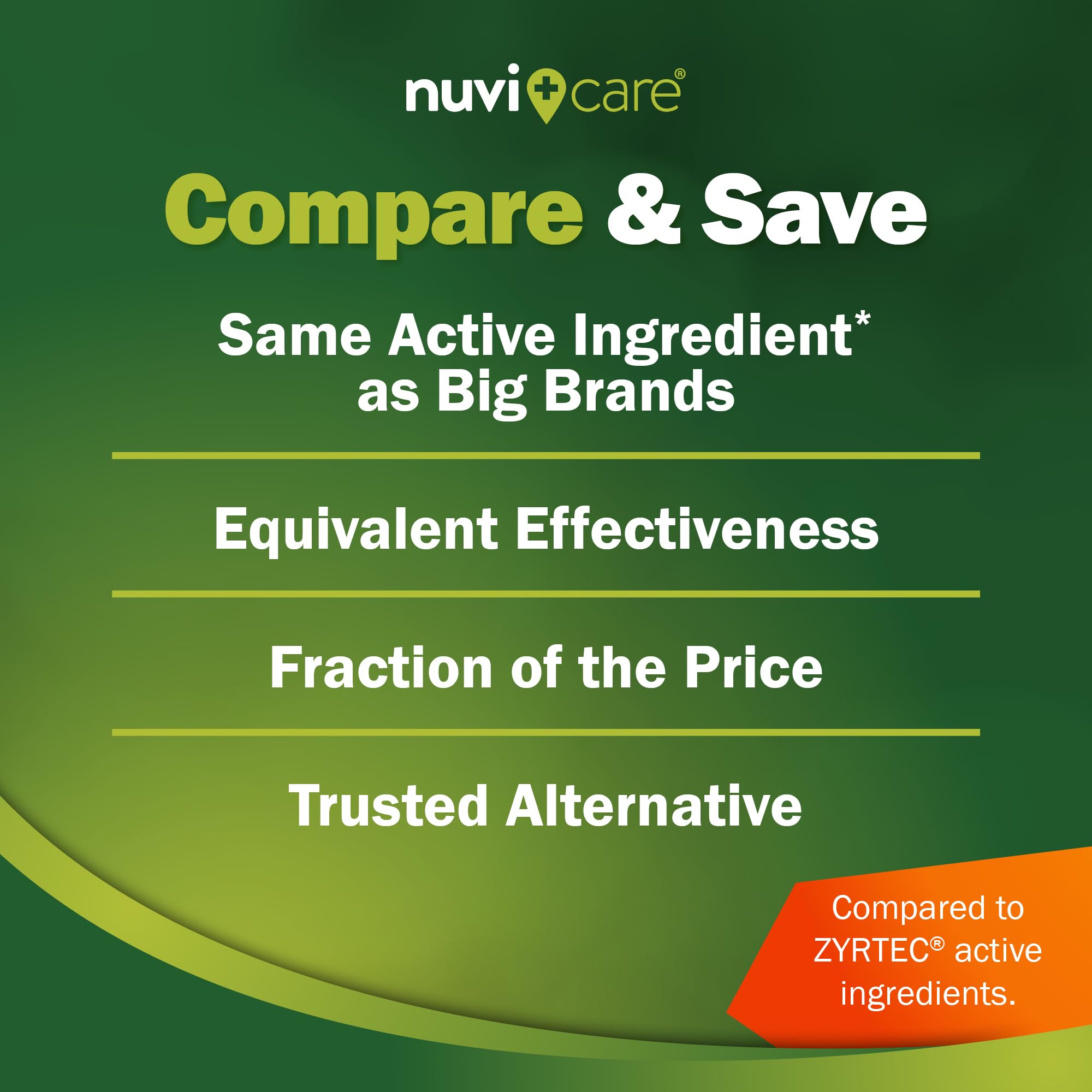 NUVICARE all-day relief scene for outdoor allergies
