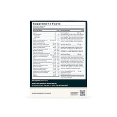 Back nutrition panel of Good Green Vitality greens powder